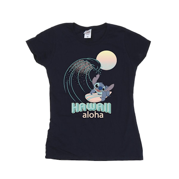 Disney Dam/Dam Lilo Och Stitch Hawaii Bomull T-shirt XL N Navy Blue XL