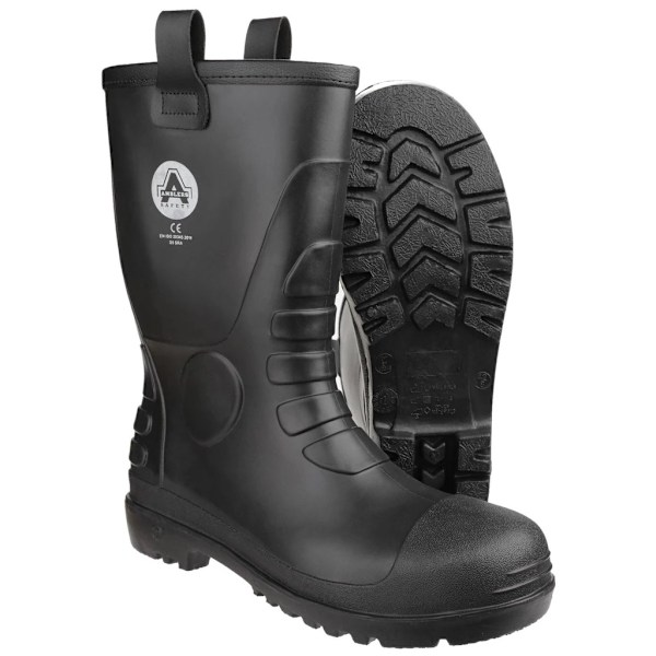 Amblers Safety Unisex FS90 Vattentät Påtagningssäkerhet Rigger Boo Black 4 UK