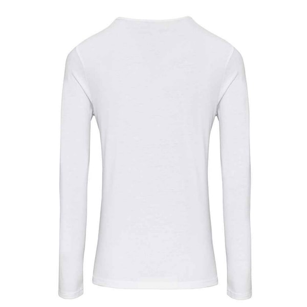 Premier Dam/Dam Long John Plain Roll Sleeve T-Shirt 10 UK White 10 UK