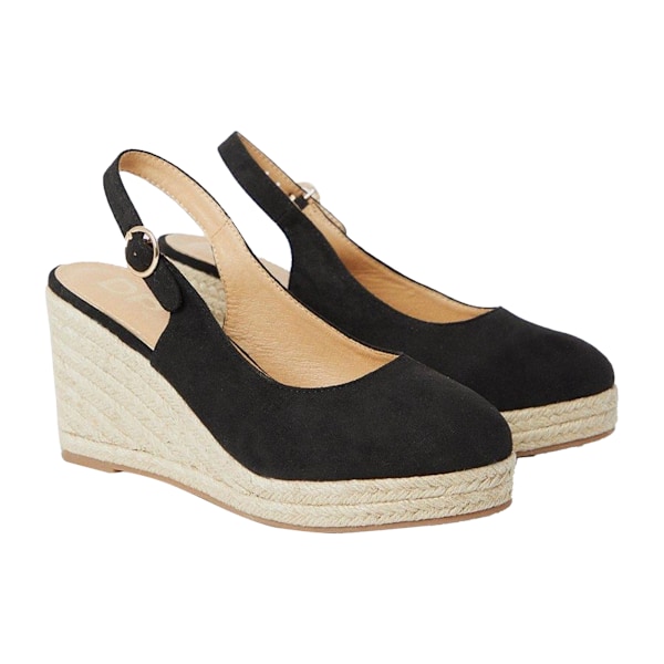 Dorothy Perkins Dam/Damer Riya Sling Back Bred Kilklack 7 UK N Natural Black 7 UK