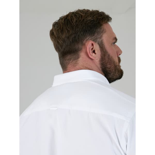 Duke Herr James D555 Hög Kortärmad Skjorta L Vit White L