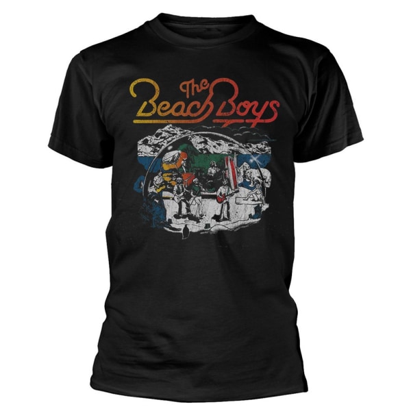 The Beach Boys Unisex Adult Live Drawing Cotton T-Shirt L Svart Black L