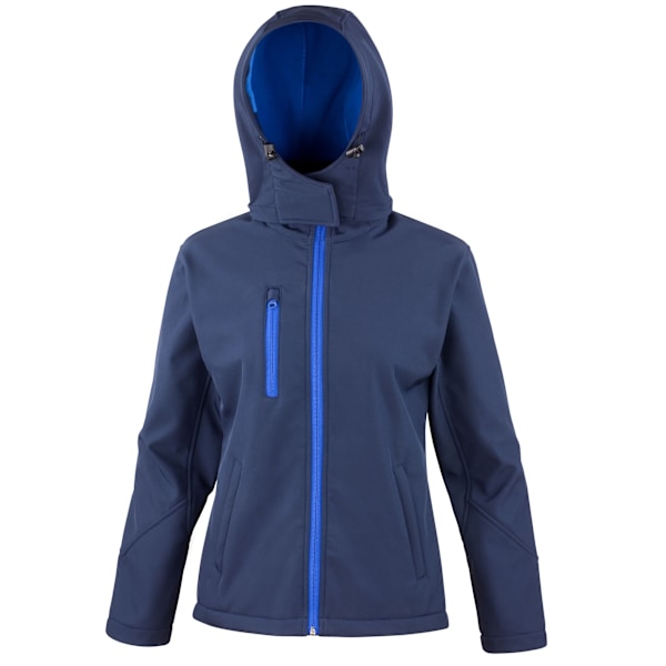 Result Core Dam/Kvinnor Core TX Performance Soft Shell Jacka Navy/Royal Blue 10 UK