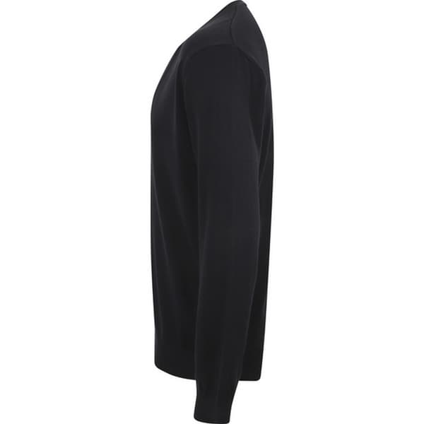 Henbury Herr Lättvikts V-ringad Kofta 4XL Marinblå Navy 4XL