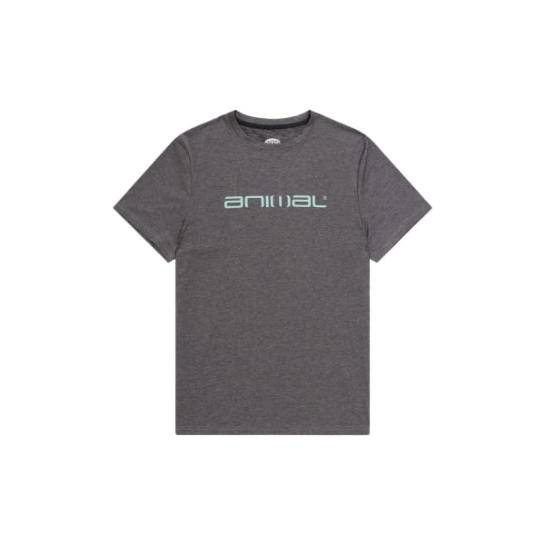 Animal Mens Latero Logo Simning T-Shirt XS Charcoal Charcoal XS
