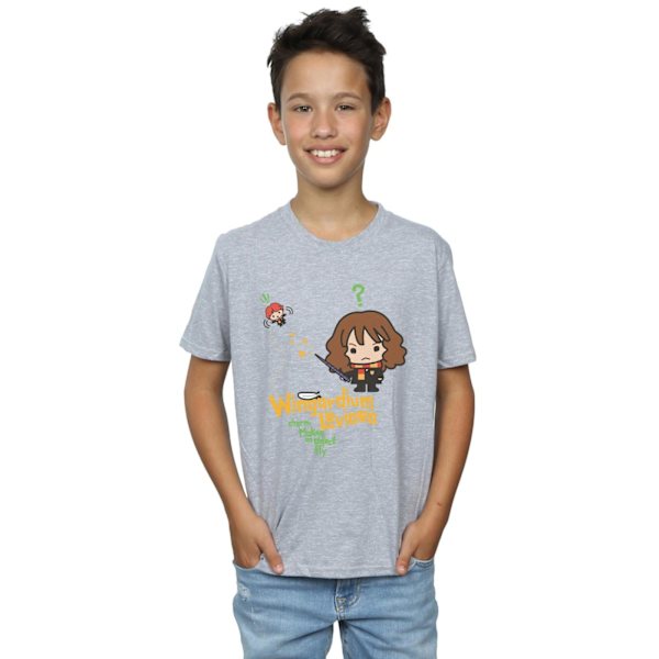 Harry Potter Boys Wingardium Leviosa Hermione T-shirt 12-13 år Sports Grey 12-13 Years