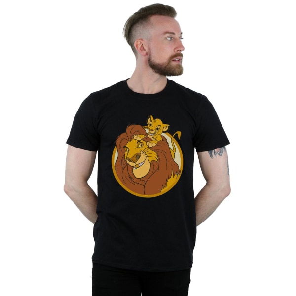 Disney The Lion King Mufasa och Simba T-shirt 5XL Svart Black 5XL