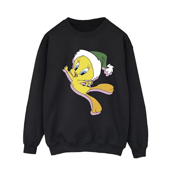 Looney Tunes Dam/Damer Tweety Julhatt Sweatshirt 4XL Black 4XL