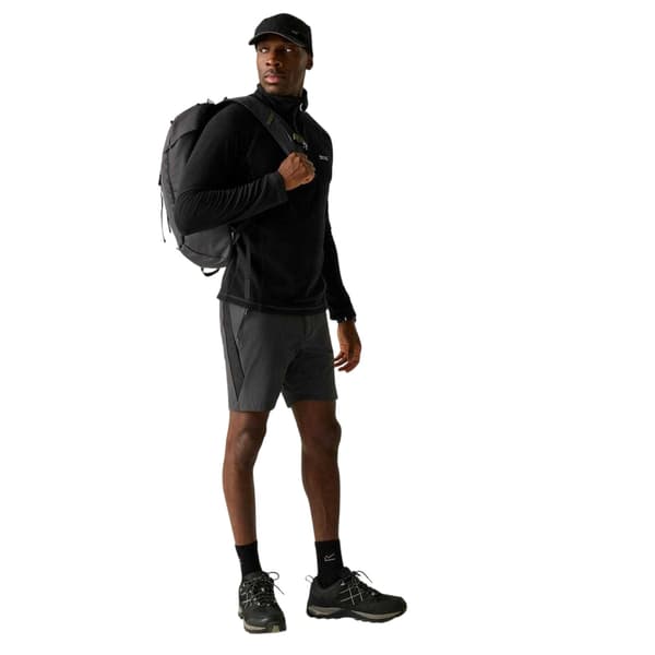 Regatta Herr Quarter Zip Fleecetopp L Svart Black L