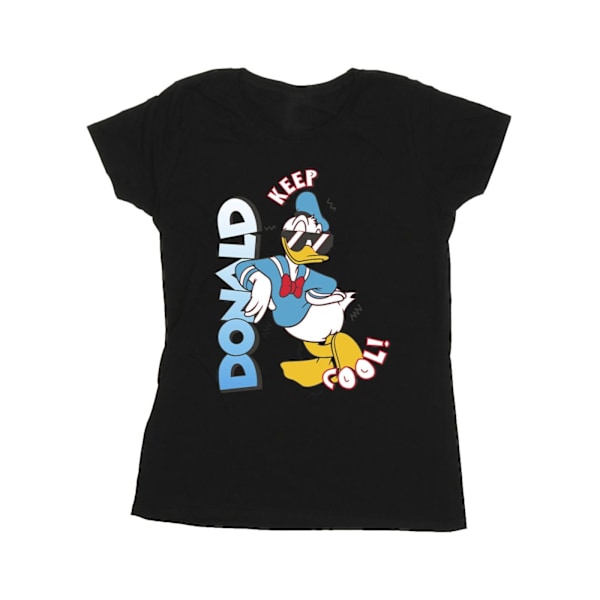 Disney Dam/Kvinnor Kalle Anka Cool Cotton T-Shirt S Svart Black S