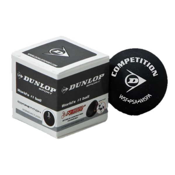 Dunlop squashbollar (pack med 12) One size svart/vit Black/White One Size