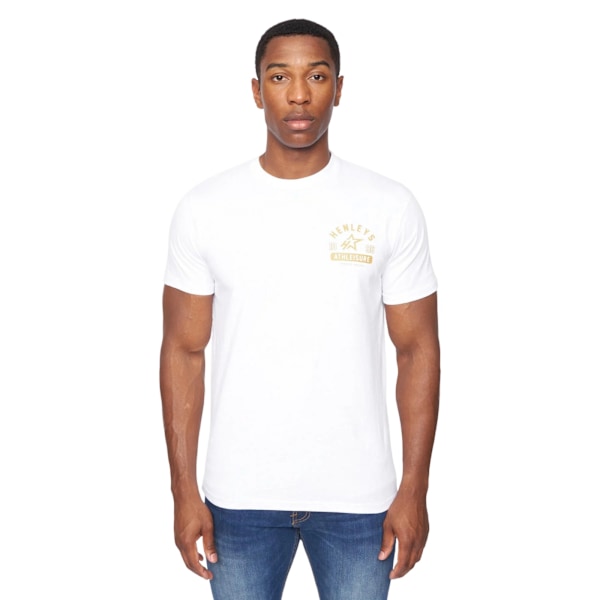 Henleys Herr Upton T-shirt L Optisk Vit Optic White L