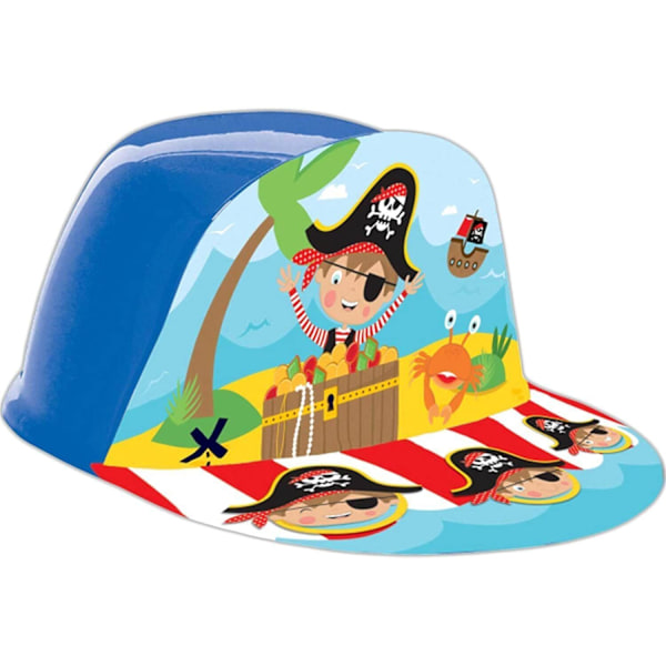 Plastpirat Happy Birthday Cap En Storlek Flerfärgad Multicoloured One Size