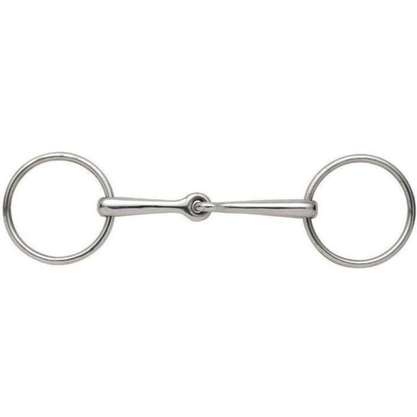 Shires Jointed Horse Loose Ring Snaffle Bit 5,5 tum Silver Silver 5.5in