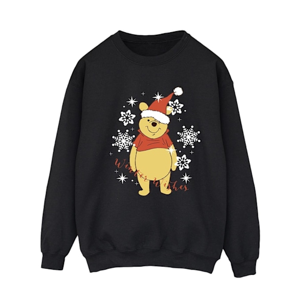 Disney Dam/Kvinnor Winnie The Pooh Vinterönskningar Sweatshirt L Black L