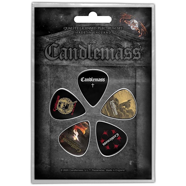 Candlemass Gravestone Plectrum (5-pack) En Storlek Flerfärgad Multicoloured One Size