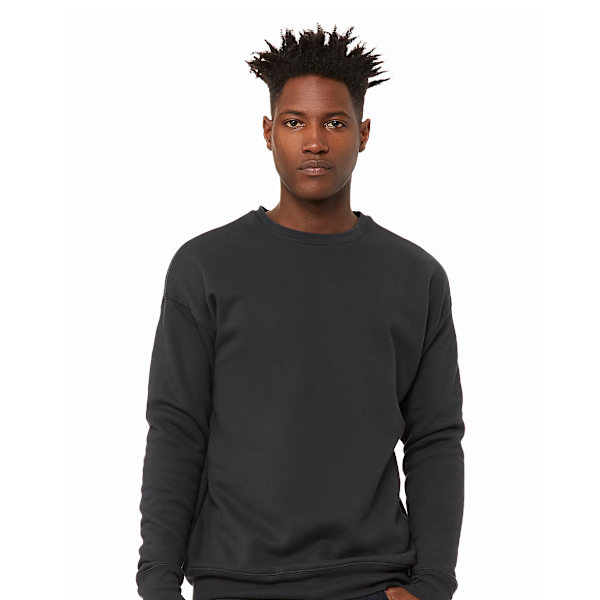 Bella + Canvas Unisex Vuxen Fleece Drop Shoulder Sweatshirt M D DTG Dark Grey M
