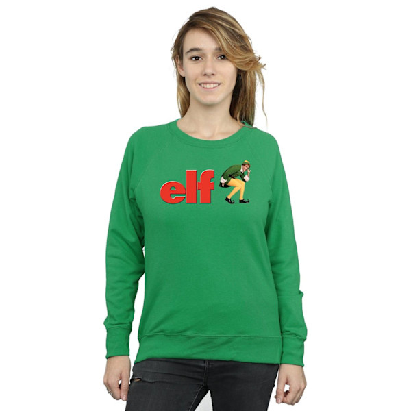 Elf Dam/Damer Crouching Logo Sweatshirt S Irländsk Grön Irish Green S