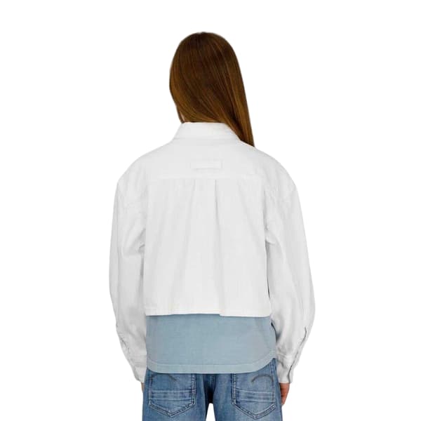 G-Star Flickors Jeans Croppad Jacka 16 År Vit White 16 Years