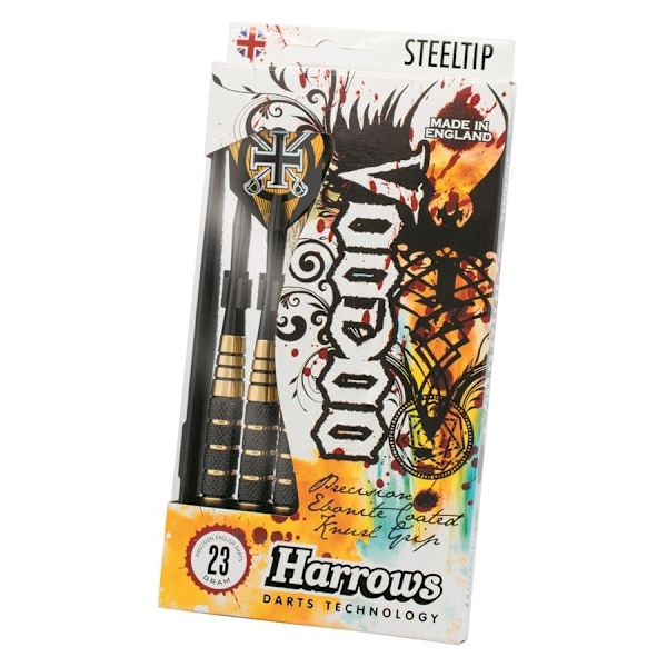 Harrows Voodoo Brass Darts (3-pack) 23g Svart/Guld Black/Gold 23g