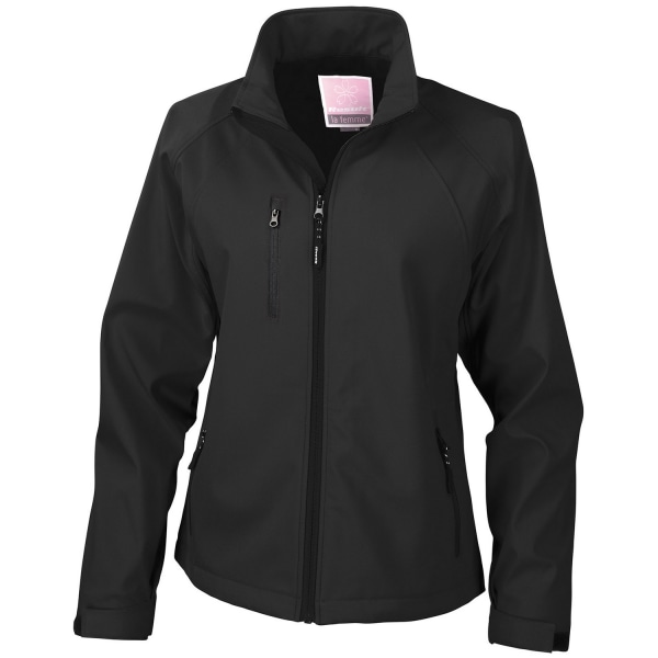 Result Dam/Dam Soft Shell Jacka 8 UK Svart Black 8 UK