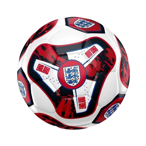 England FA Tracer Synthetic Football 5 Vit/Röd/Svart White/Red/Black 5