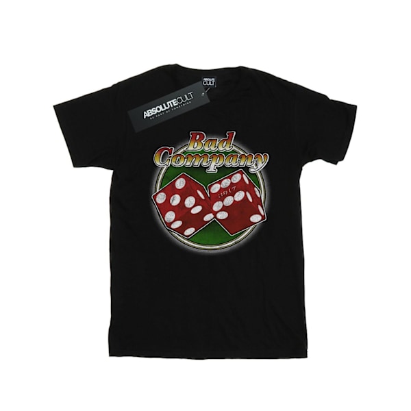 Bad Company Mens Straight Shooter Dice T-Shirt L Svart Black L