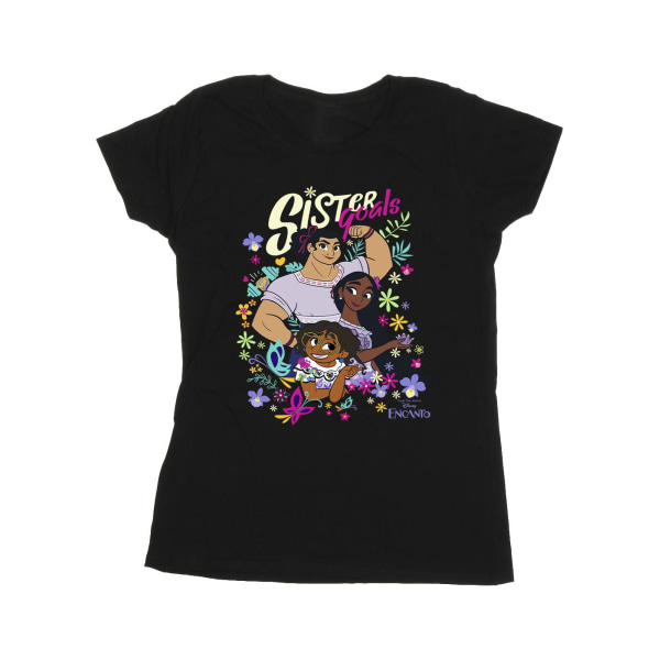 Disney Dam/Ladies Encanto Sister Goals Cotton T-Shirt S Blac Black S