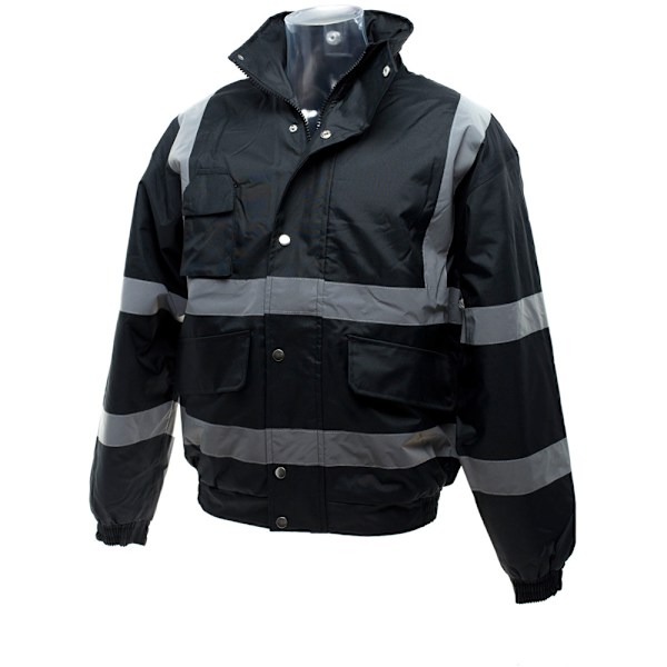 Yoko Hi-Vis Bomberjacka för män 4XL Svart Black 4XL