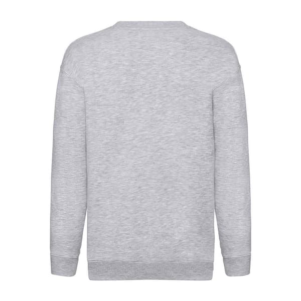 Fruit of the Loom Barn/Barn Premium Drop Shoulder Sweatshirt Heather Grey 3-4 Years