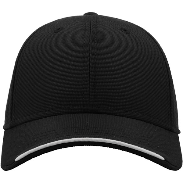 Atlantis Estoril 6 Panel Jacquard Recycled Baseball Cap One Size Black One Size