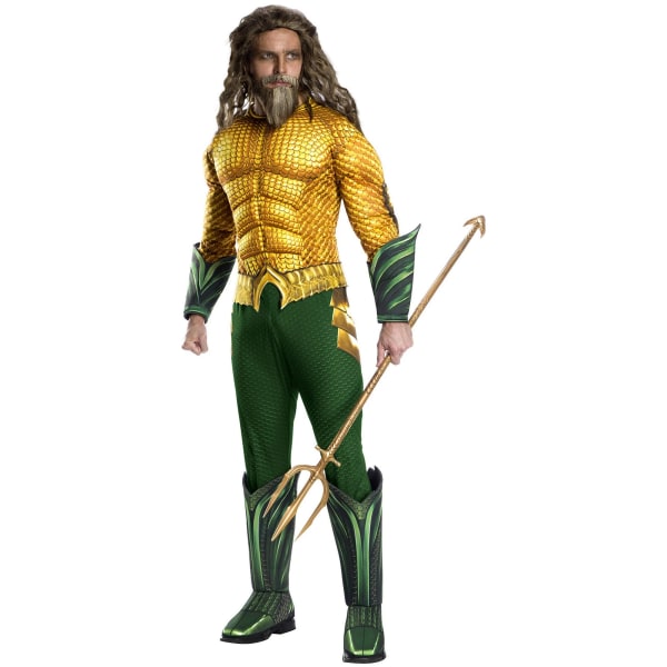 Aquaman Mens Deluxe Costume XL Guld/Grön Gold/Green XL