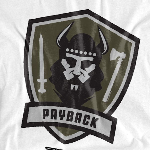 Top Gun Unisex Vuxen Payback Logotyp T-shirt L Vit White L