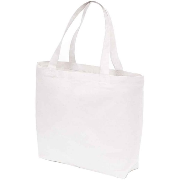Brand Lab Enkel Överdimensionerad Tygväska One Size Vit White One Size