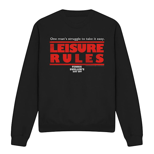 Ferris Bueller's Day Off Unisex Vuxen Fritid Regler Sweatshirt Black S