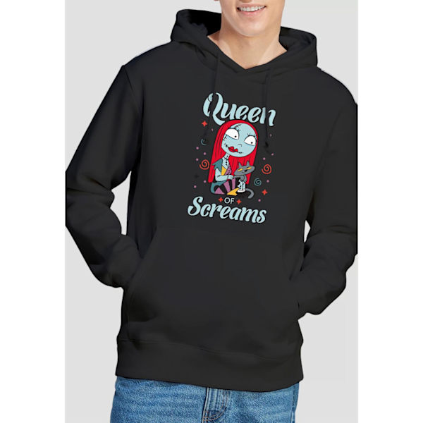 The Nightmare Before Christmas Herrarnas Queen Sally Hoodie Stor Svart Black L