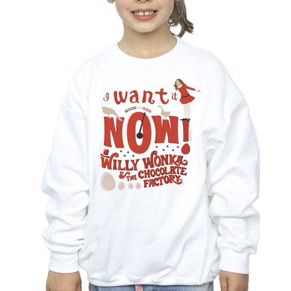 Willy Wonka Flickor Verruca Salt Jag Vill Ha Den Nu Sweatshirt 12-13 År White 12-13 Years