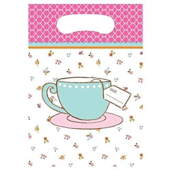 Creative Party Tea Time Hoffmaster Group Party Bags (paket med 8) White/Pink One Size