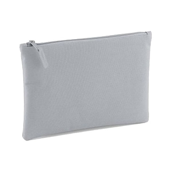Bagbase Grab Zip Pocket Pouch Bag One Size Light Grey Light Grey One Size