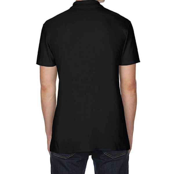 Gildan SoftStyle Double Pique Poloskjorta 4XL Svart Black 4XL