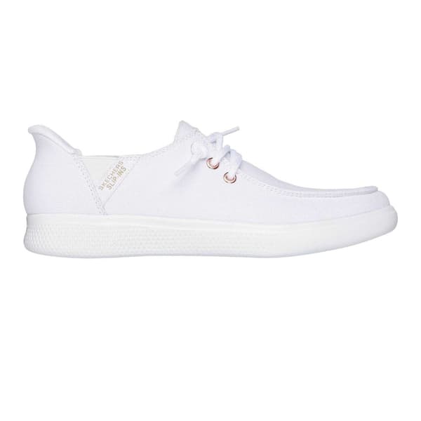 Skechers Dam/Dam Skipcute Canvas Trainers 3 UK Vit White 3 UK