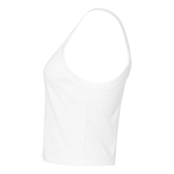 Bella + Canvas Dam/Damer Micro-Rib Spaghetti Strap Linne Solid White Blend 22 UK - 24 UK