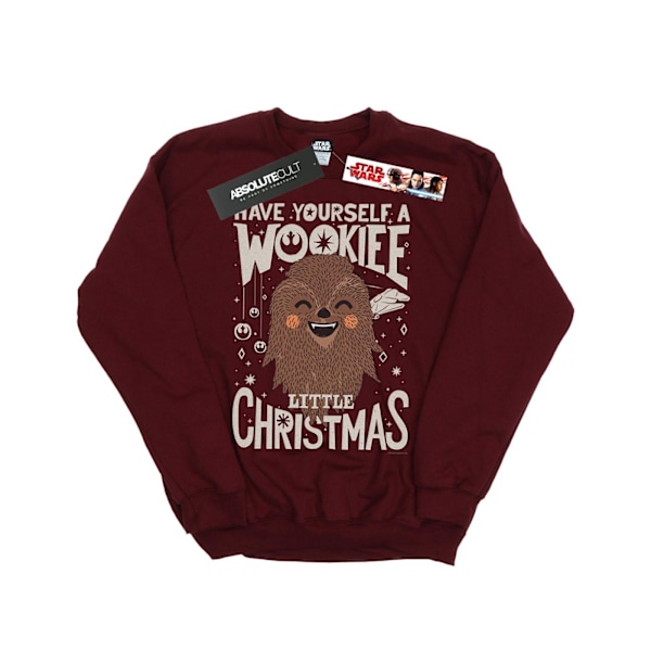 Star Wars Boys Wookiee Little Jultröja 7-8 År Burgundy Burgundy 7-8 Years