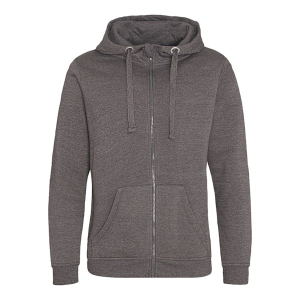 AWDis Just Hoods Mens Graduate Heavyweight Full Zip Hoodie XL C Charcoal XL