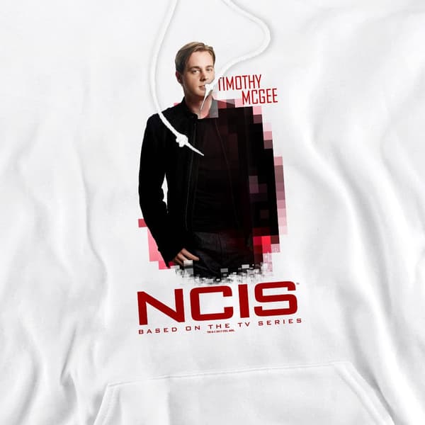 NCIS Herr Probie Hoodie M Vit White M