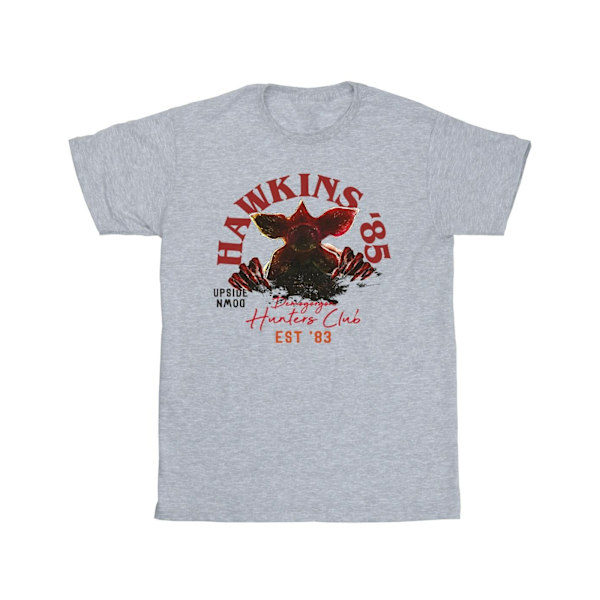 Netflix Boys Stranger Things Hunters Club T-shirt 9-11 år Sp Sports Grey 9-11 Years