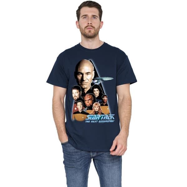 Star Trek Herr Next Generation Crew T-shirt S Marinblå Navy S