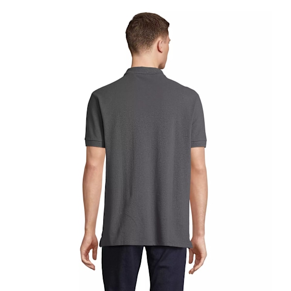 SOLS Unisex Vuxen Pacific Piqué Dubbelnålssöm Pikétröja M Mouse Grey M