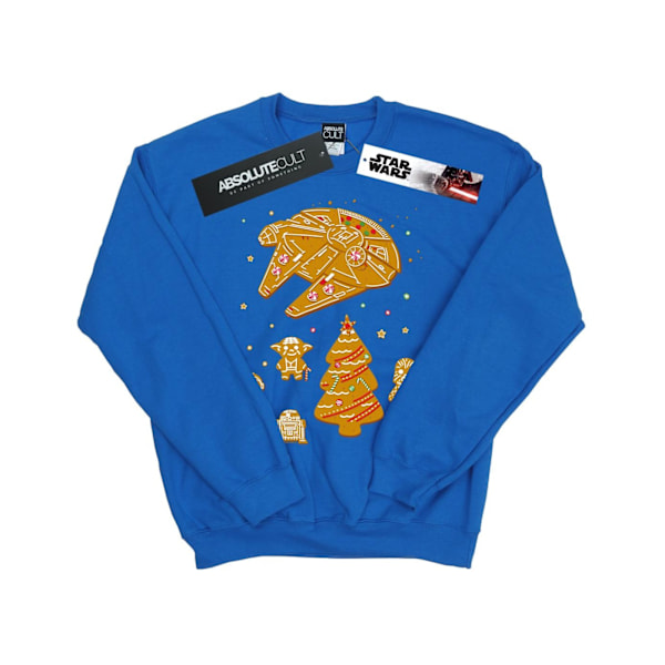 Star Wars Mens Gingerbread Rebels Sweatshirt 5XL Royal Blue Royal Blue 5XL