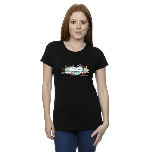 Disney Dam/Kvinnor Lightyear Star Command Grafisk Titel Cotto Black XXL